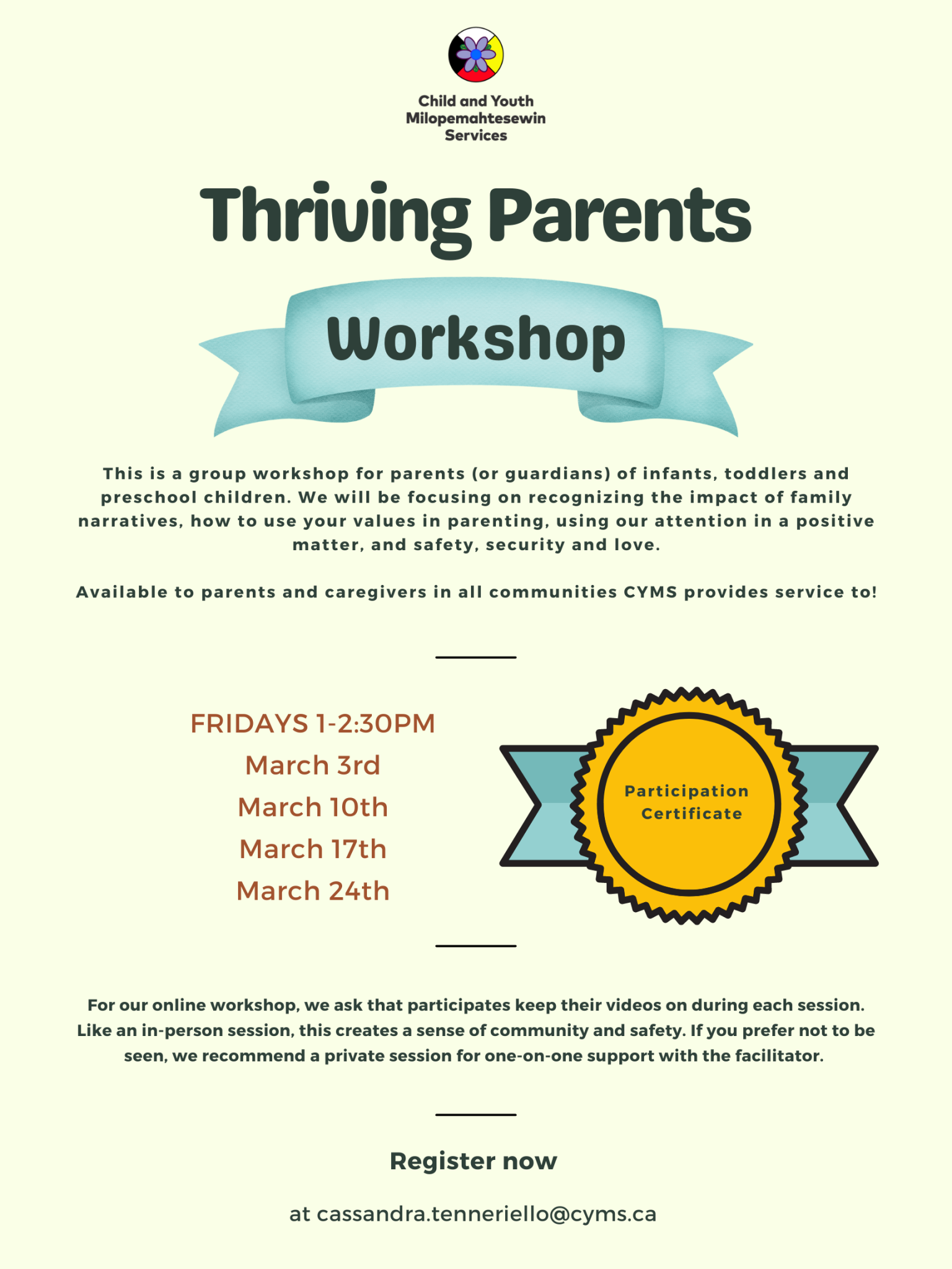 Thriving Parents Online Workshop